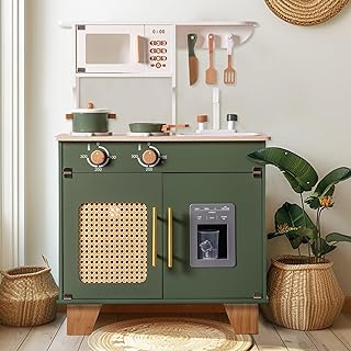 10 Toca Boca Room Ideas for a Modern Mansion Kitchen 50 ROBOTIME Play Kitchen with Pretend Ice Cube Dispenser for Toddler, Woode...