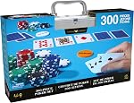 Cardinal Classics, 300-Piece Poker Set with Aluminum Carrying Case & Professional 11.5g Chips Plus 5 Poker Dice, for Adults and Kids Ages 10 and up
