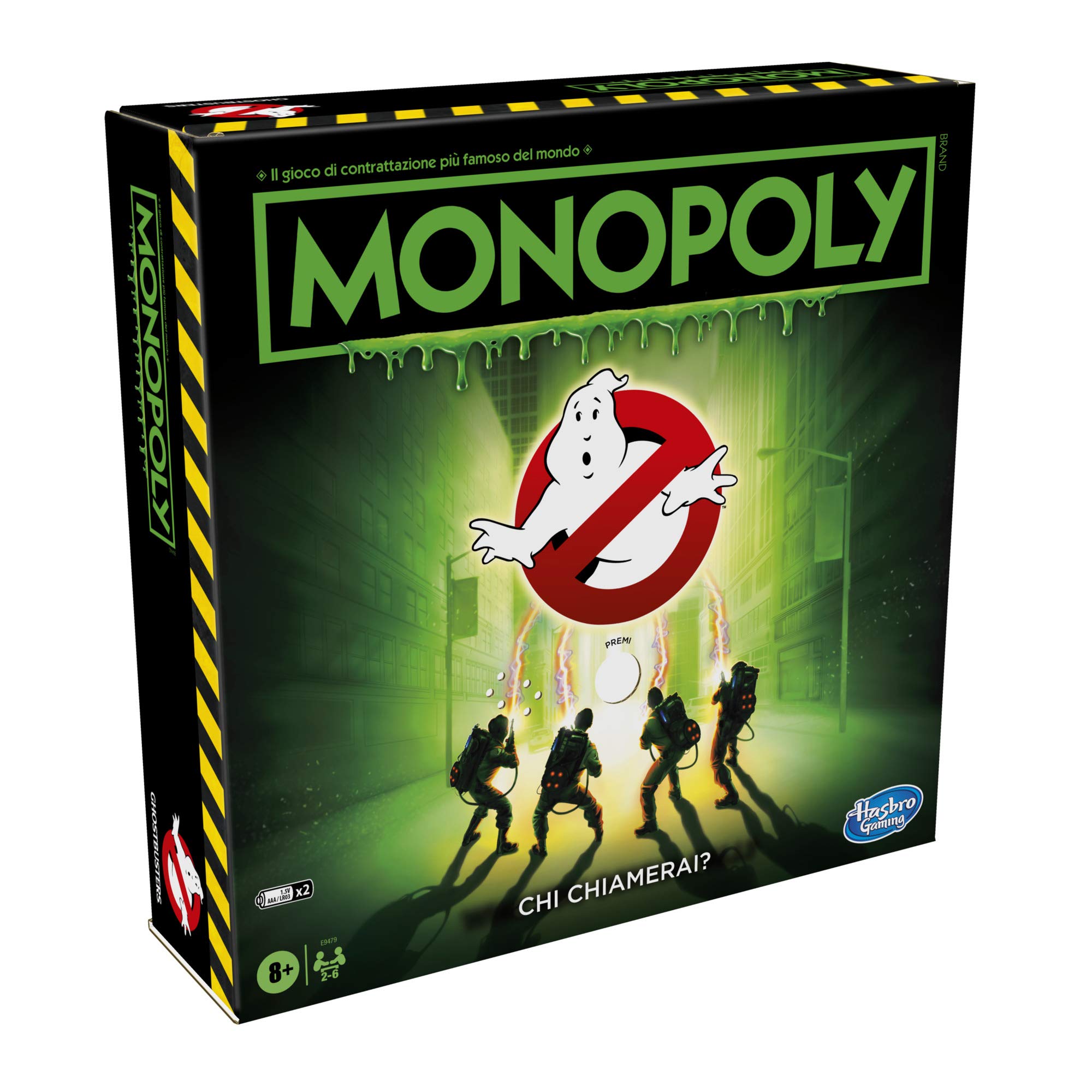 HasbroGaming, Monopoly Ghostbusters Edition Gioco da Tavolo Monopoly per Bambini dagli 8 Anni in su, E9479103