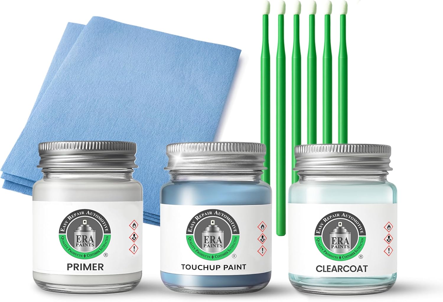 ERA Paints - B530M - Ocean Mist Metallic for HONDA Exact OEM Color Match Automotive Touch Up Paint for Cars - Scratch & Chip Repair for Metal & Plastic - Premium Kit - Made in USA