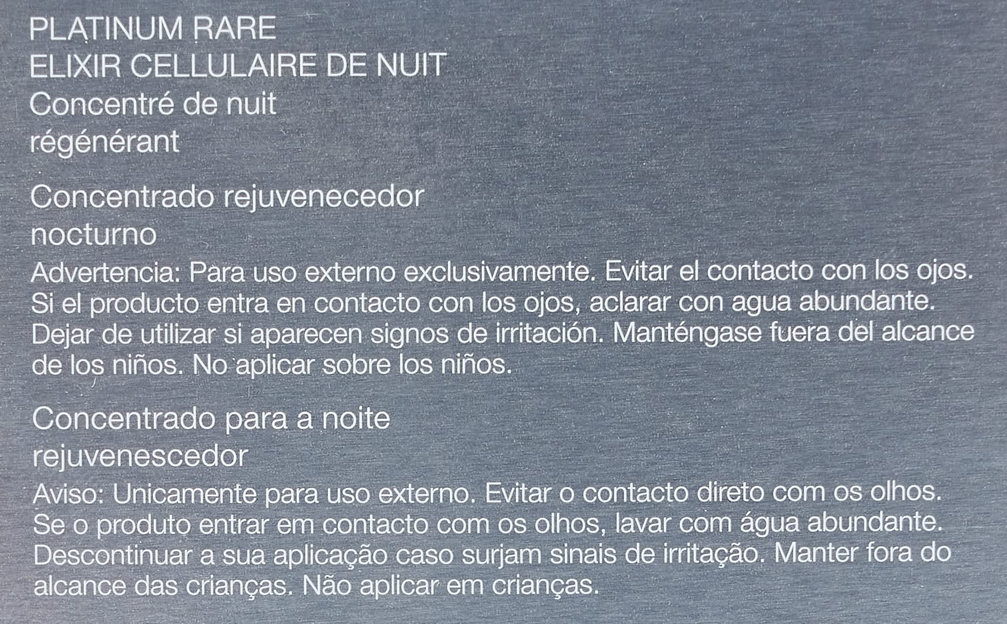 La Prairie Platinum Rare - Cellular Night Elixir - Anti-Aging Elixir, 20 g