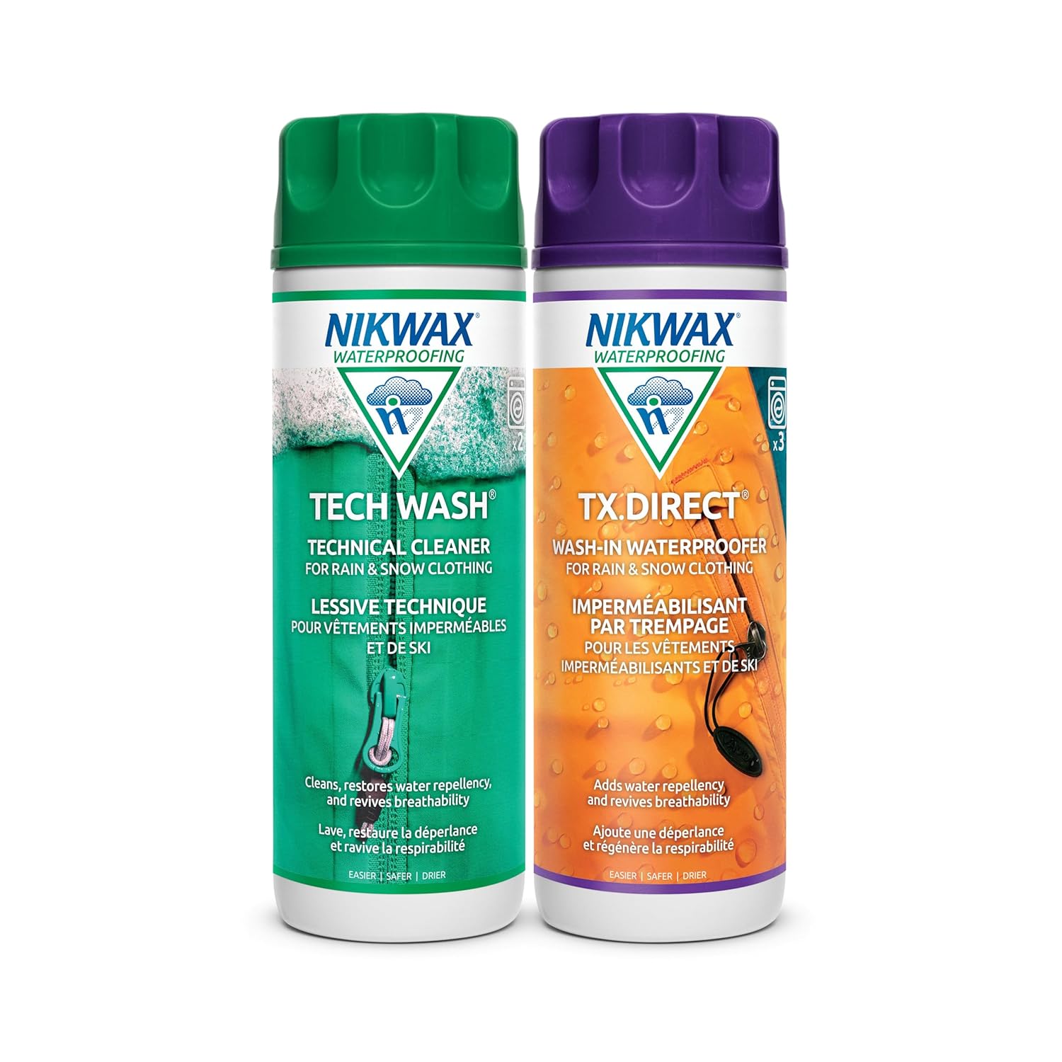 Nikwax Hardshell Cleaning Waterproofing Duo-Pack