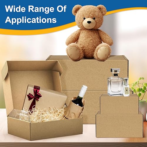 Miniatura 6 de Famagic Cajas de envío pequeñas – Paquete de 25 cajas de cartón corrugado marrón de 9 x 6 x 2 pulgadas para pequeñas empresas, cajas de correo
