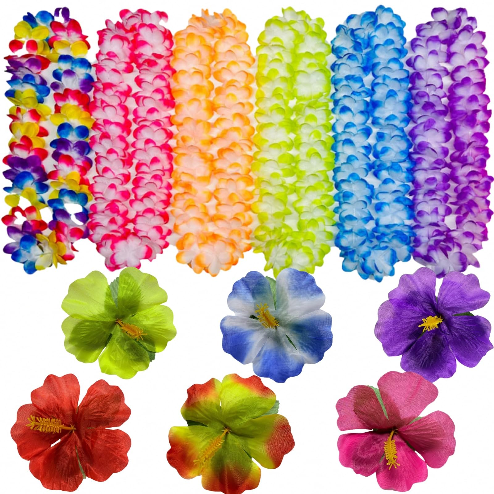 Amazon.co.jp: Sweet Plus ハワイ レイ 花輪 ハワイアンレイ 花飾り