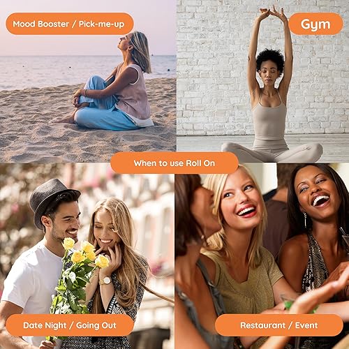 Miniatura 5 de Gardenia Peach Delicious Pure Essential and Fragrance Oil Perfume Roll On with Organic Jojoba Oil, Eau de Toilette, Alcohol Free, Small-Batch, Made