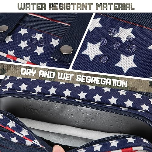 Miniatura 9 de QT&QY Neceser táctico para hombre, bolsa de higiene EDC herramienta militar Molle bolsas pequeñas Dopp Kit de afeitado para hombre Bolsas de ducha