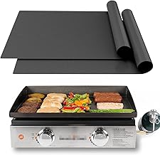 UBeesize 2 Pack Nonstick Grilling Mats for 22 Inch Blackstone Griddle, R...