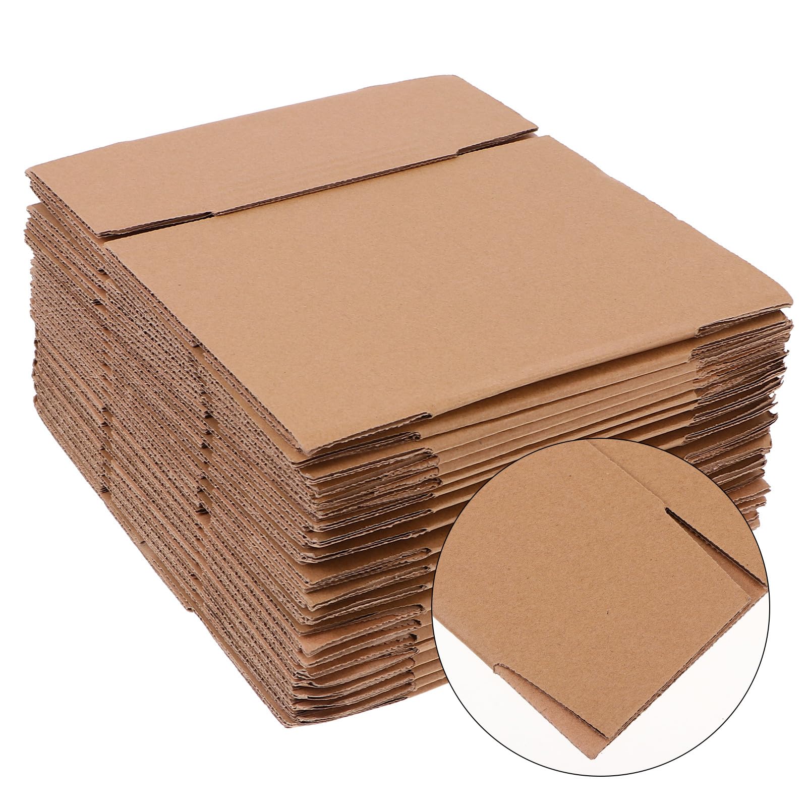 20 Stück 20 Stück Kleine Versandkartons aus Superhartem Kraftkarton K Stabile Verpackungskartons für Büro und Versand Stoßfeste Aufbewahrungswürfel Recycelbar