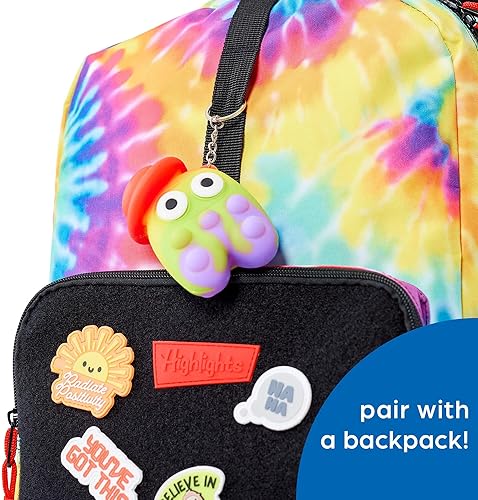 Miniatura 5 de Juguete antiestrés para niños, diseño de clip para mochilas y llaveros, actividades sensoriales divertidas para aliviar el estrés y concentrarse,