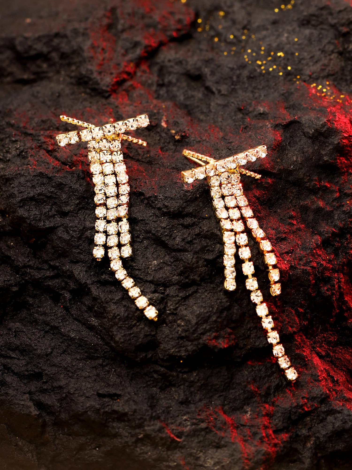 Crystal Drop Earrings for Women, Birthday Gift for Wife