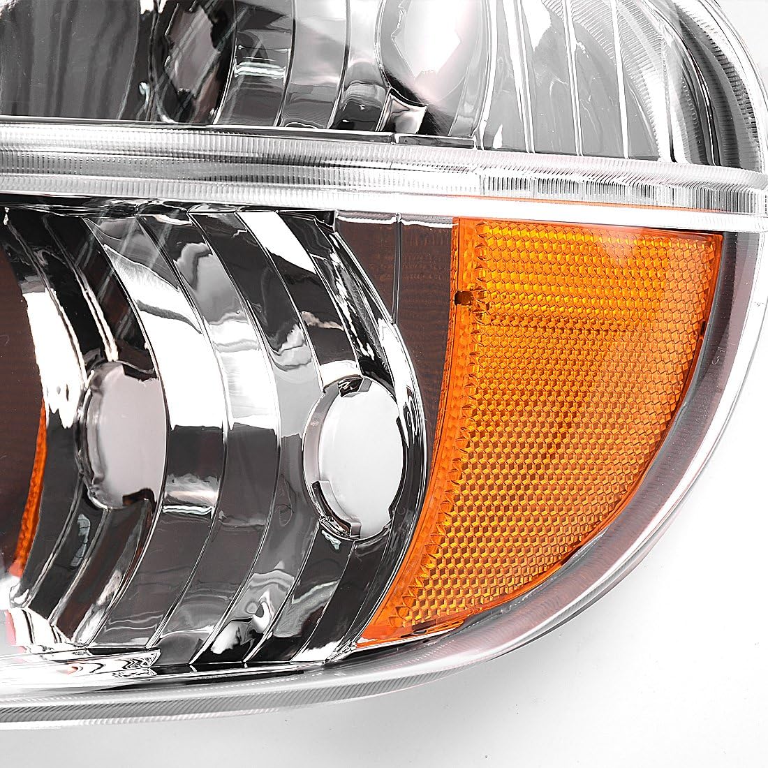 YITAMOTOR Headlight Assembly Compatible with 1995 1996 1997 1998 1999 2000 2001 Ford Explorer/1997 Mercury Mountaineer Headlamps Pair with Amber Corner Light
