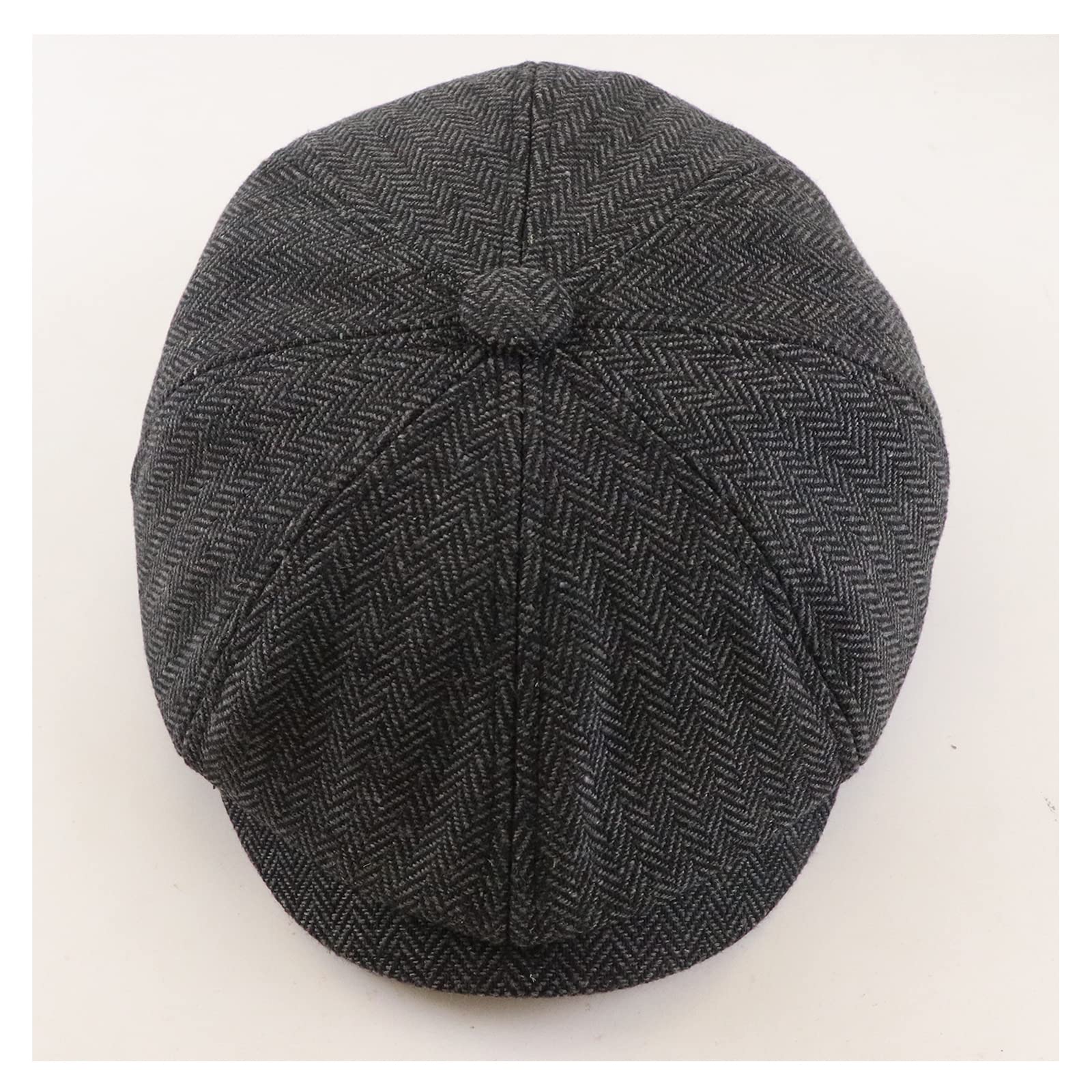 Herren Schiebermmütze Newsboy Baskenmütze,Herringbone Flatcap Mütze,Barett Cap Warme Herren Gatsby Kappen Bakerboy Schirmmütze