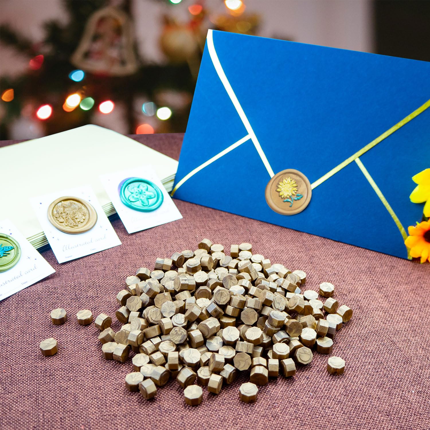 Cuentas de sello de cera,Zifospy 370 PCS Perlas de Cera para Sellar, Perlas de Cera para Sellar Cartas, Tarjetas de Felicitación,Vino, Manualidades, Invitaciones de Bodas y Fiestas (Brown)