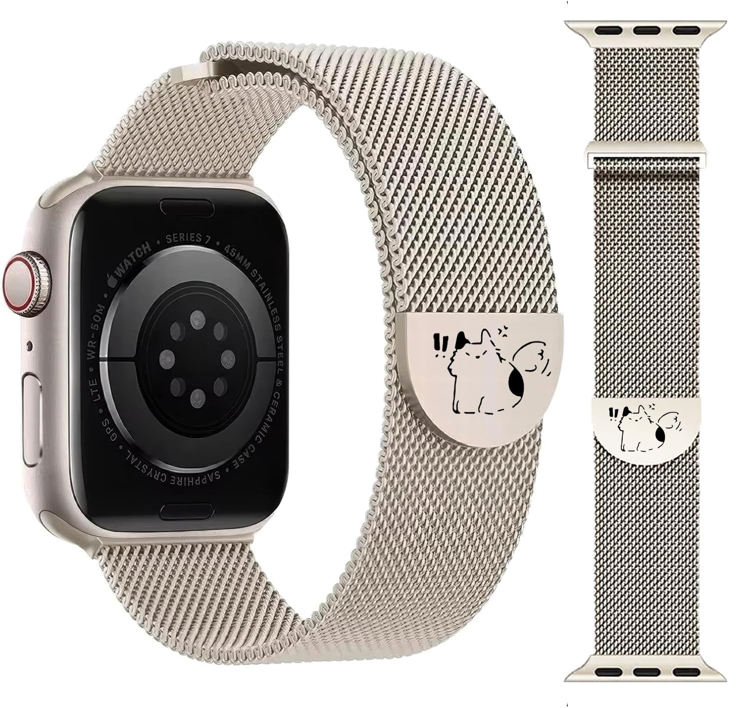 アップルウォッチ ミラネーゼループ Apple Watch 44mm対応 389