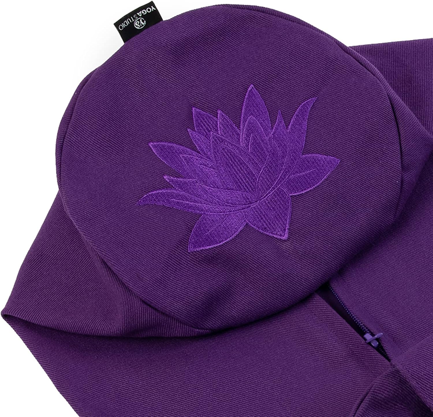 Yoga Studio Spare Organic Cotton Bolster Covers With Handle And Zipper (Purple)