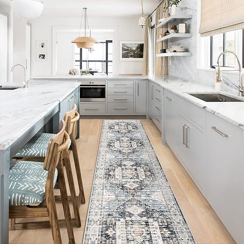 Miniatura 2 de RUUGME Alfombra de pasillo lavable de 2 pies 6 x 12 pulgadas, antideslizante, resistente a las manchas, para cocina, cuarto de servicio, alfombra