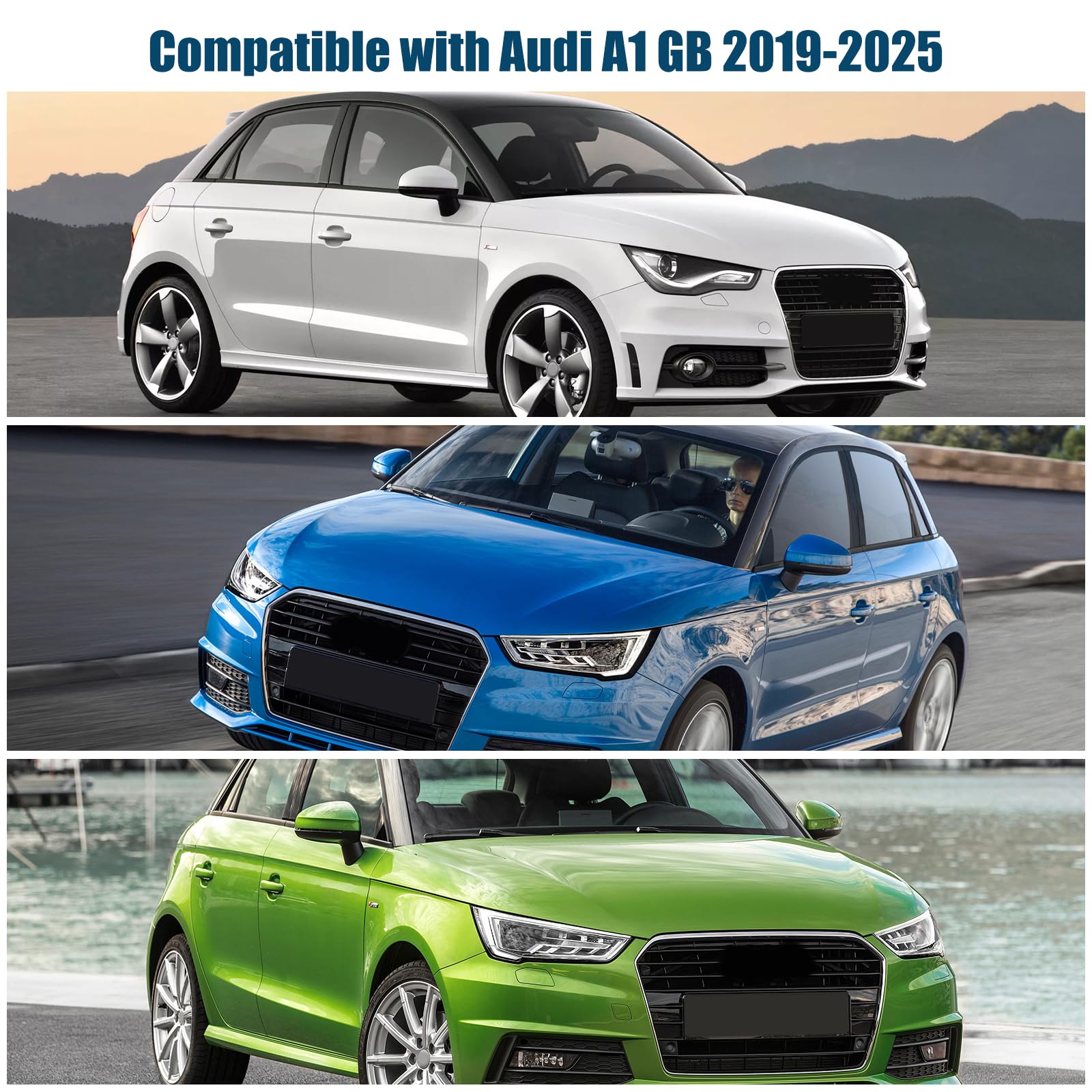 Copertura del Parabrezza Dell'auto Sostituzione per Audi A1 GB 2019-2025, Parasole per Parabrezza per Auto all'interno Pieghevole, Protezione Antipolvere Riflettente UV