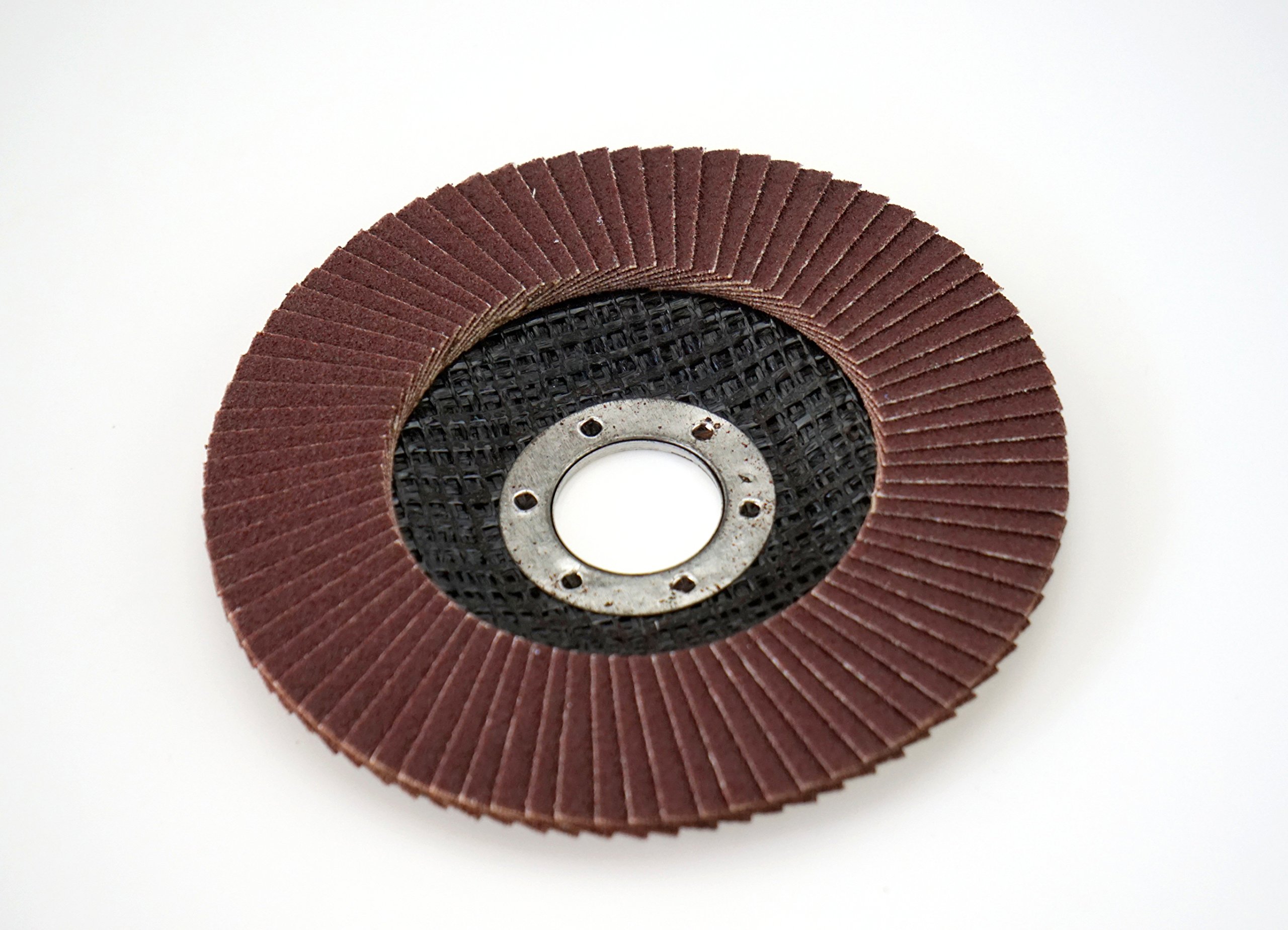 Produktbild von 10 Fächerschleifscheiben 125 Mm X 22,23 Mm – Körnung 80 – Für Winkelschleifer, Zum Entrosten & Entlacken