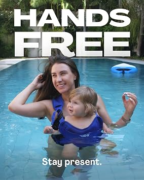 WaterLand Baby Carrier - Innovative Carrier You Can Use Both in Water & Land - Waterproof Infant Chest Holder with Adjustable Straps, Lightweight Toddler Harness for Pool & Beach (IBlue)