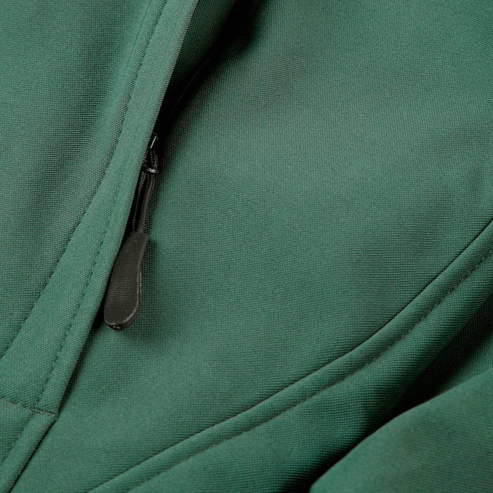 Chaqueta Softshell de Trabajo para Hombre - Telfon® Impermeable, Transpirable y Resistente al Viento - Cuello Interior en Microfelpa (XL, Verde)