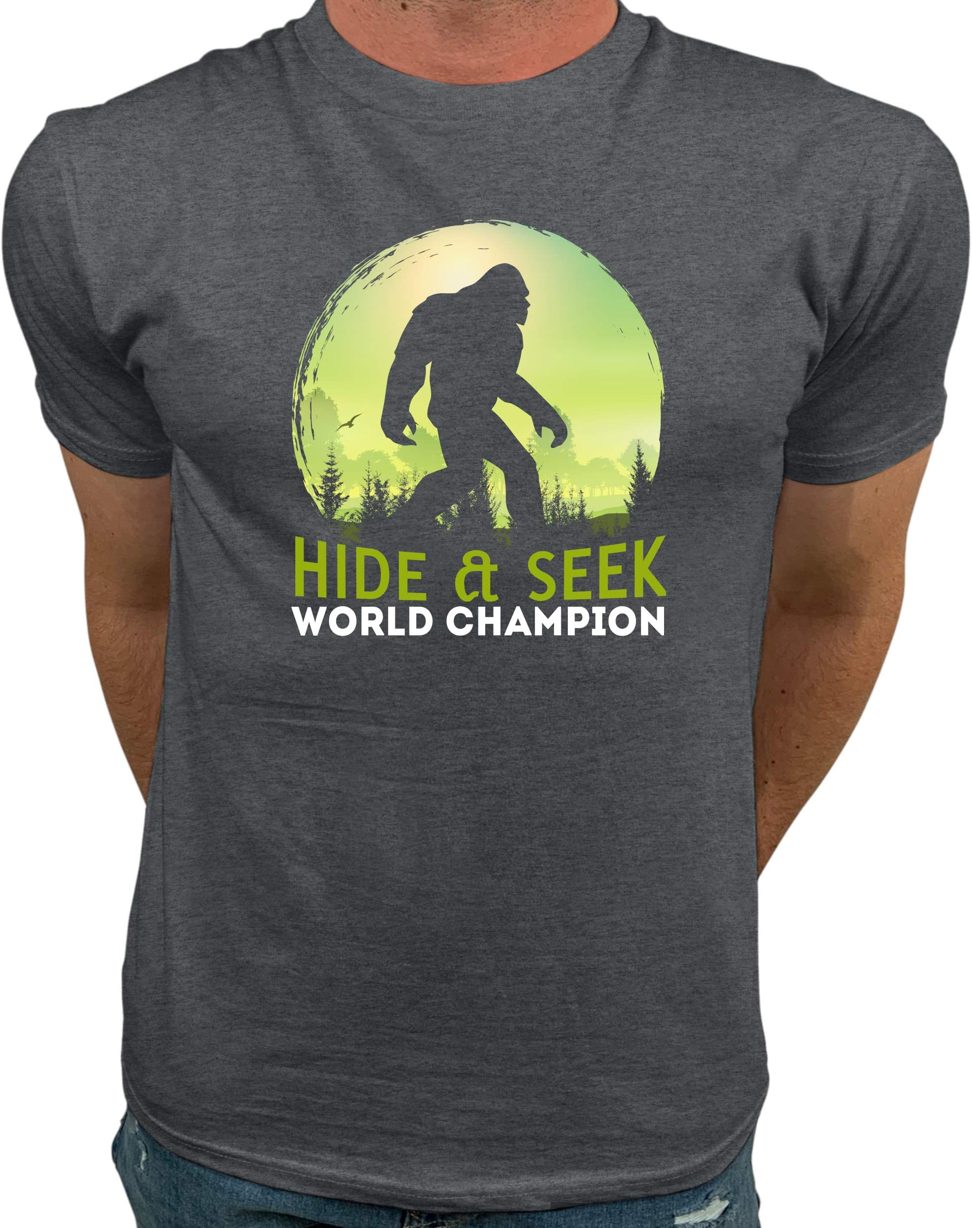 Market TrendzBigfoot Hide and Seek Shirt Bigfoot T Shirts for Men | Bigfoot Gifts for Men