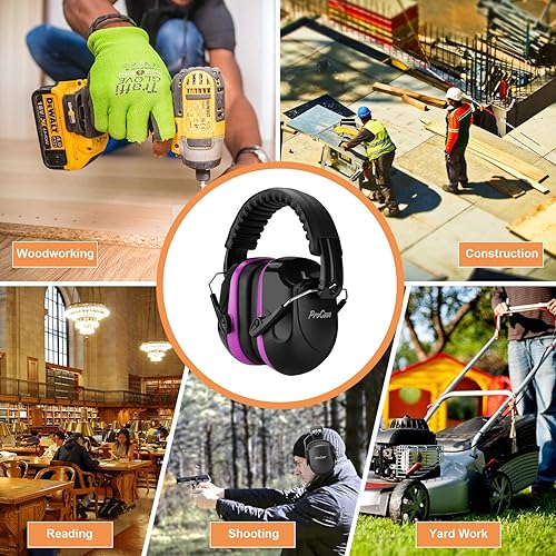 Miniatura 5 de ProCase Paquete de orejeras de seguridad con reducción de ruido con orejeras para niños