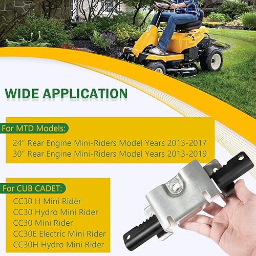 Miniatura 3 de 753-11064B CR12 Kit de servicio de dirección para Cub Cadet CC30 CC30H CC30E Hydro Mini Riders/MTD Columbia CR30 / Craftsman R1000 cortacésped