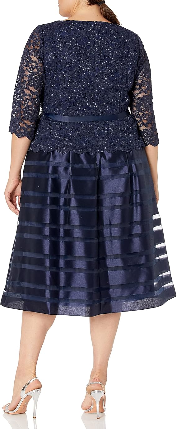 plus tea length dresses