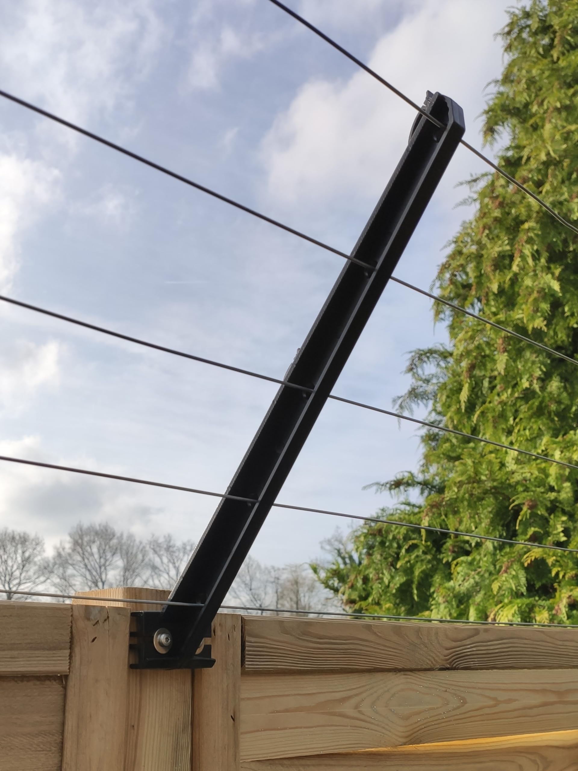 50x Übersteigschutz HOLZZAUN Isolator Zaunerhöhung Katzenstopp Überkletterschutz verschraubbar für den Palisadenzaun Sichtschutzzaun Bretterzaun Gartenzaun Weidezaun Zaun Zäune