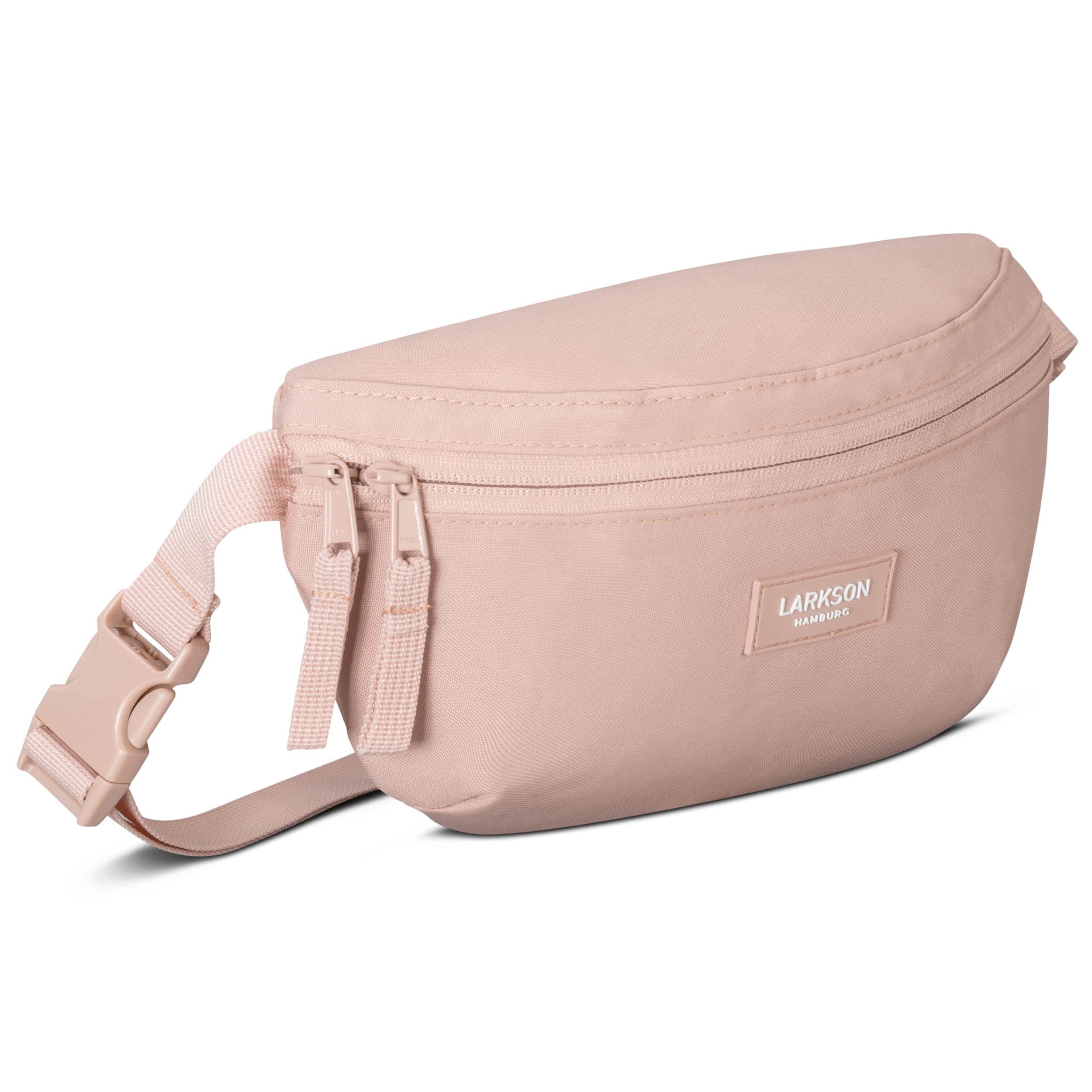 LARKSON Torba nerka damska i męska - Finn - saszetka biodrowa do uprawiania sportu na świeżym powietrzu w mieście - stylowa torba na pasek na festiwal - Crossbody Bag z paskiem - wodoodporna, rose