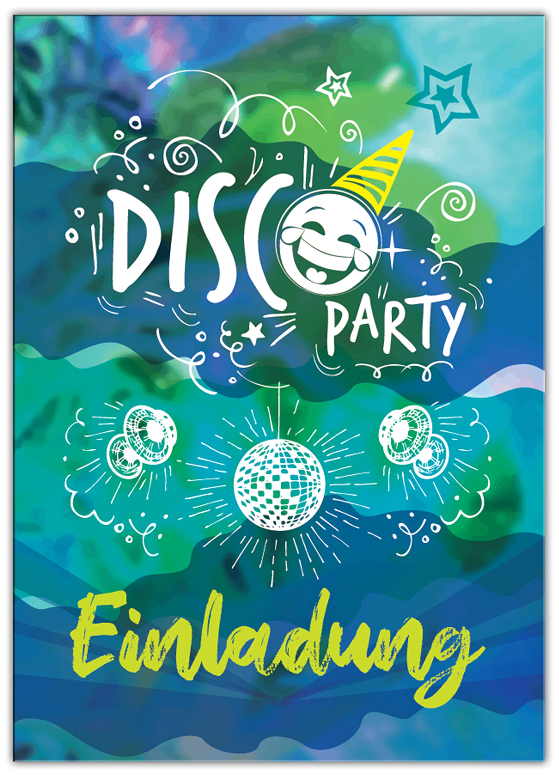 JuNa-Experten Lot De 12 Cartes D'invitation Pour Anniversaire D