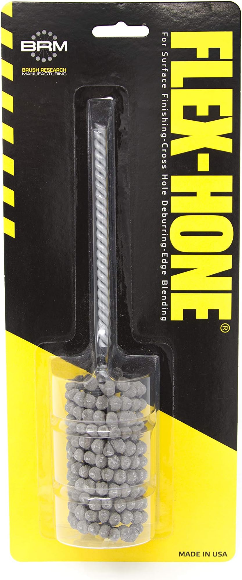 Brush Research BC112320AO FLEX-HONE, 1-1/2" (38mm) Diameter, 320 Grit, Aluminum Oxide, For Aluminum, Brass, Bronze and Softer Non-Ferrous Materials