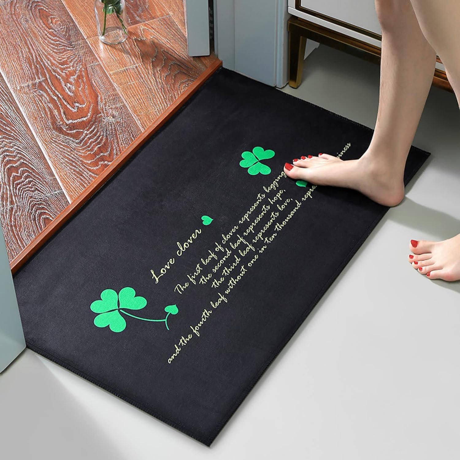 キッチンマット 玄関マット 180*240CM 室内 防音 中華風 ドアマット バスマット 低反発 滑り止め 撥水加工 抗菌 浴室