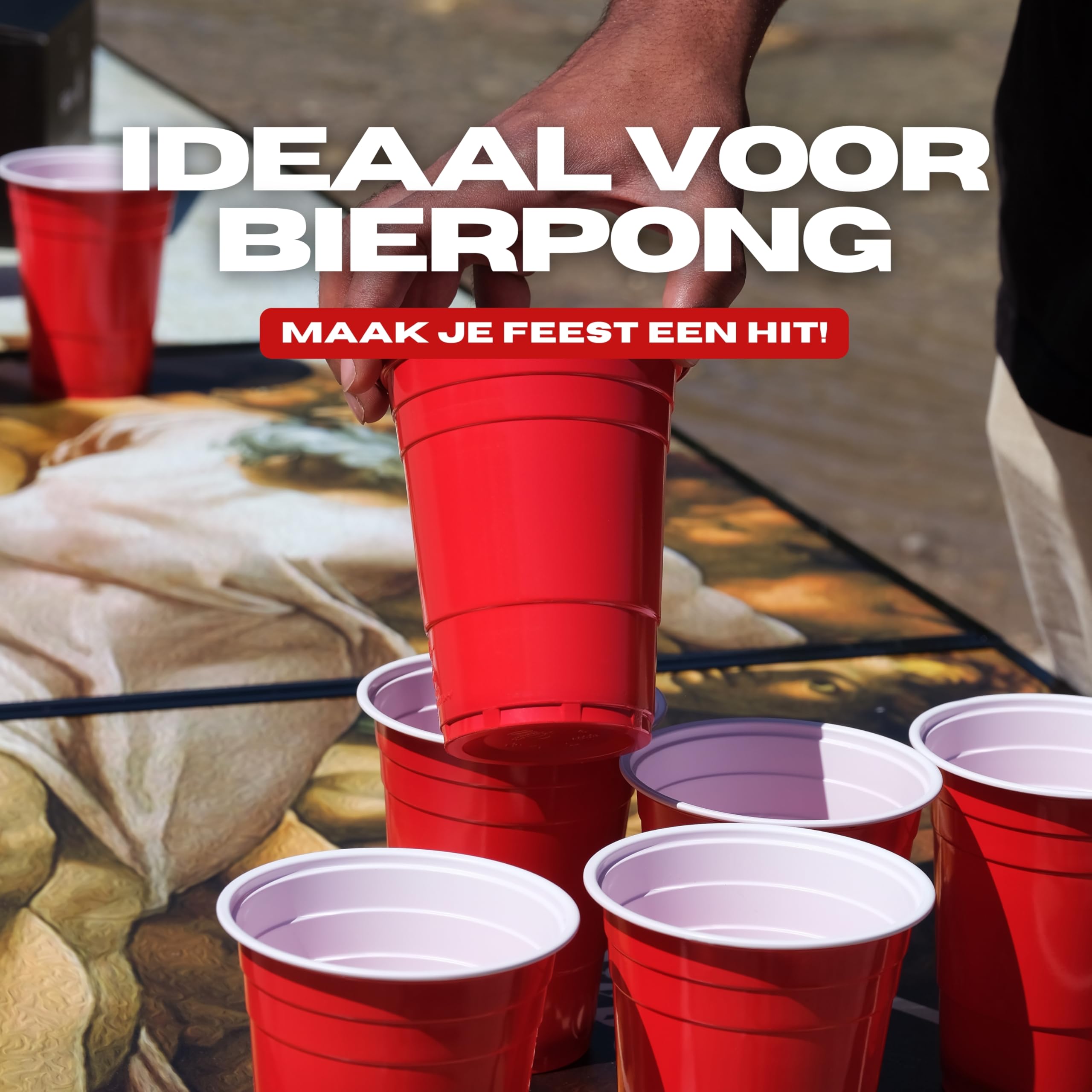 Lollige Beer Pong Hat of Cups Houder | Beerpong Set Kopen | Beerpong Tafel niet nodig| Drankspel Kopen | Niet van de Action of Xenos maar van XXL Discounter