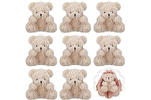 Adorable 4-Inch Threan Homecoming Mum Teddy Bear