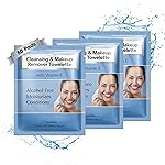 Diamond Wipes Makeup Remover Wipes, Alcohol Free Facial Cleansing with Vitamin E, Case of 50 Face Wipes