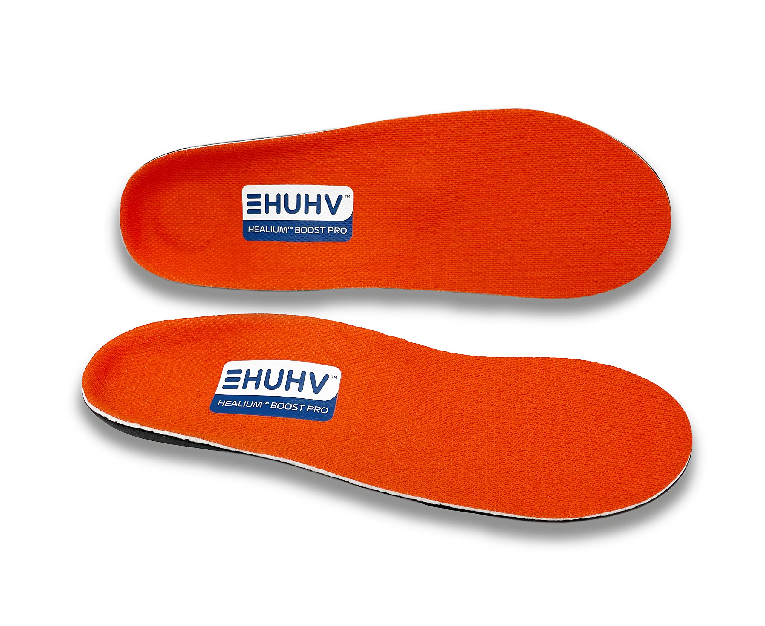 HUHV HEALIUM Boost+ Performance Unisex Insoles - Orange Boost, Men's 8 / Women's 10