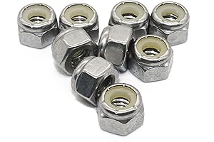 Stainless Steel A2-70/304/18-8 Lock Nuts, 1/4-20 UNC