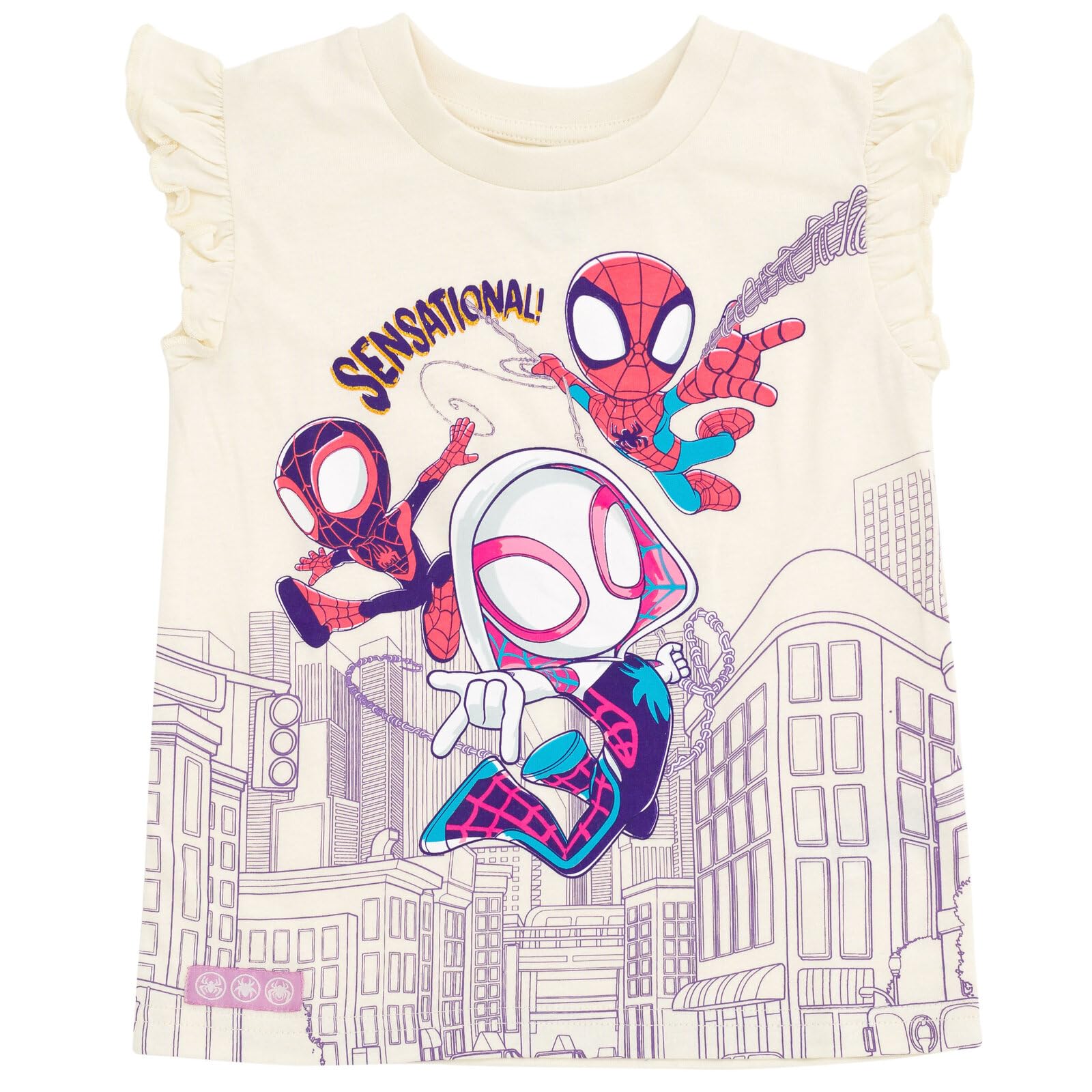 Marvel Spidey and His Amazing Friends - Conjunto de camiseta y leggings para niñas pequeñas a niños grandes (2T - 10-12)