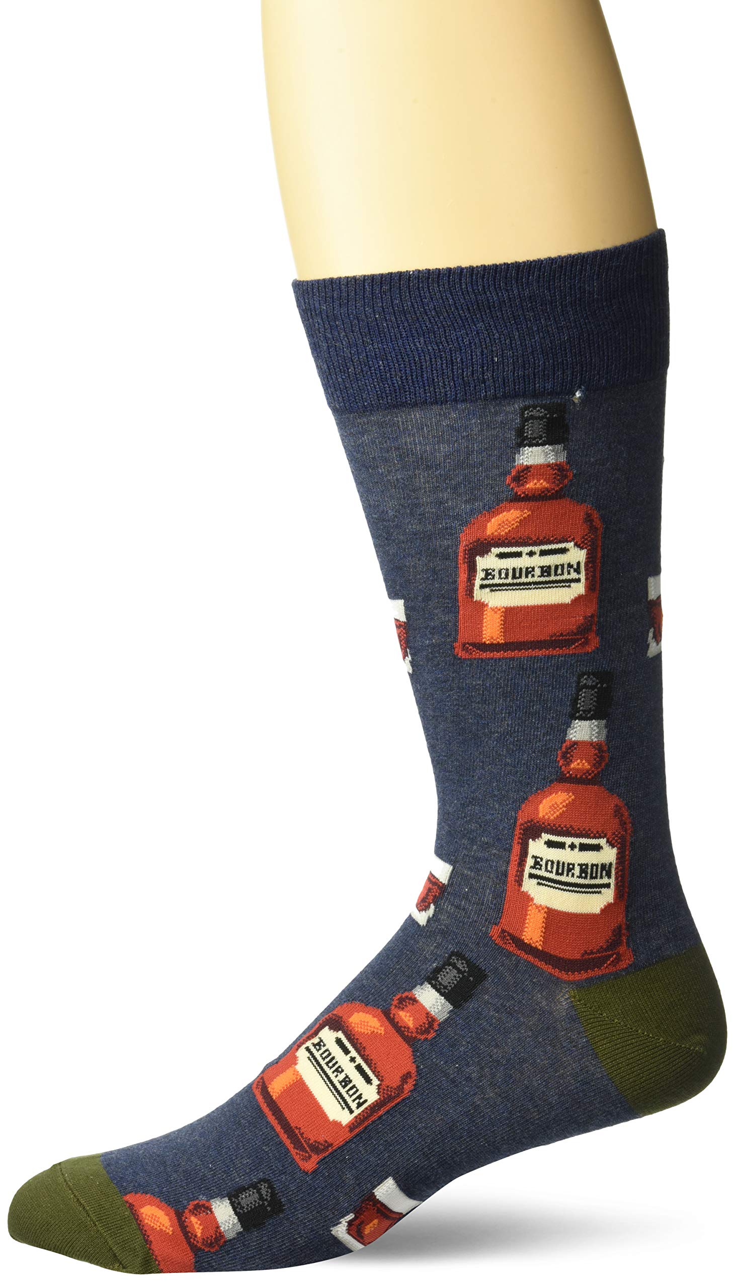 Hot SoxMen's Food and Booze Novelty Casual Crew Socks, Men's Shoe Size 6-12.5