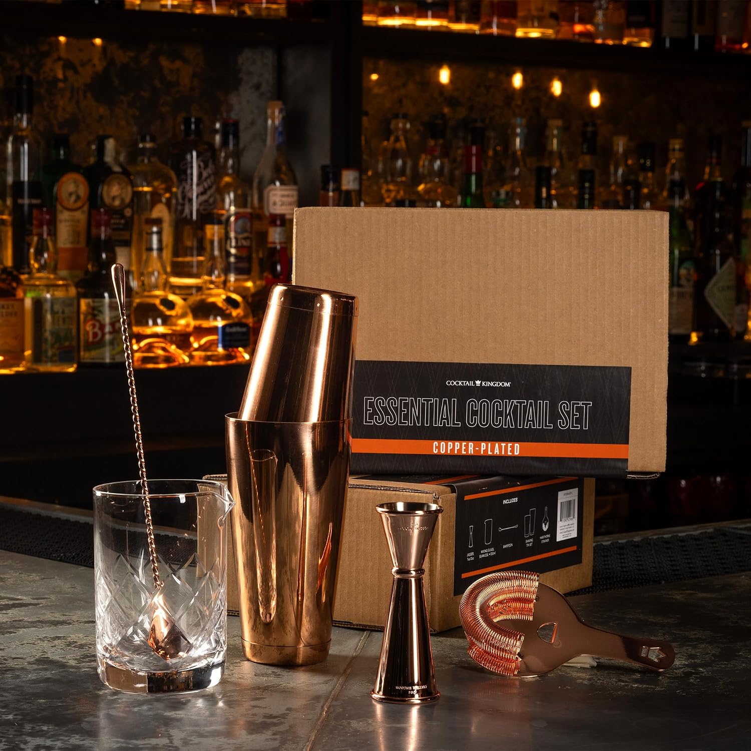 Cocktail Kingdom® Essential Cocktail Set - Copper-Plated