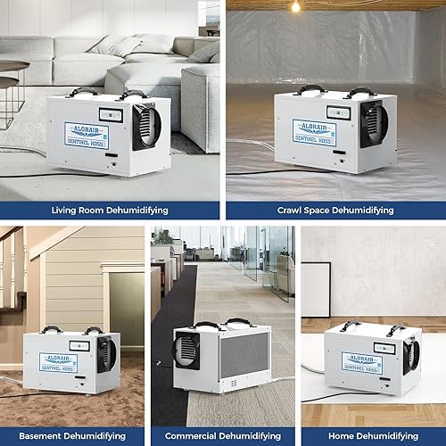 Miniatura 9 de ALORAIR Deshumidificador Wi-Fi de 120 PPD para espacio de rastreo, sótano y uso comercial, control de aplicación Energy Star 2025,