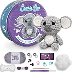 Cookie Box Kit de Crochet original pour les débutants – Ensemble de cadeaux pour faire Jenny Amigurumi Plushie – Facile. DIY Crocheter & Kit de démarrage de tricot avec vidéo et PDF Tutoriels