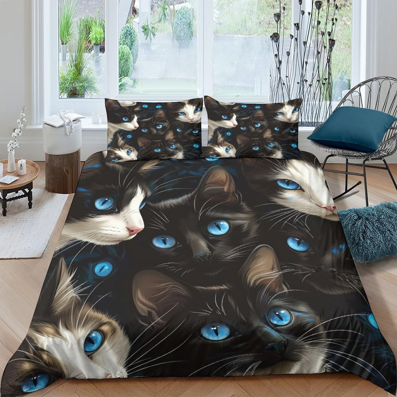 Parure de lit crâne 3D pour chambre d'enfant et ado 200x200
