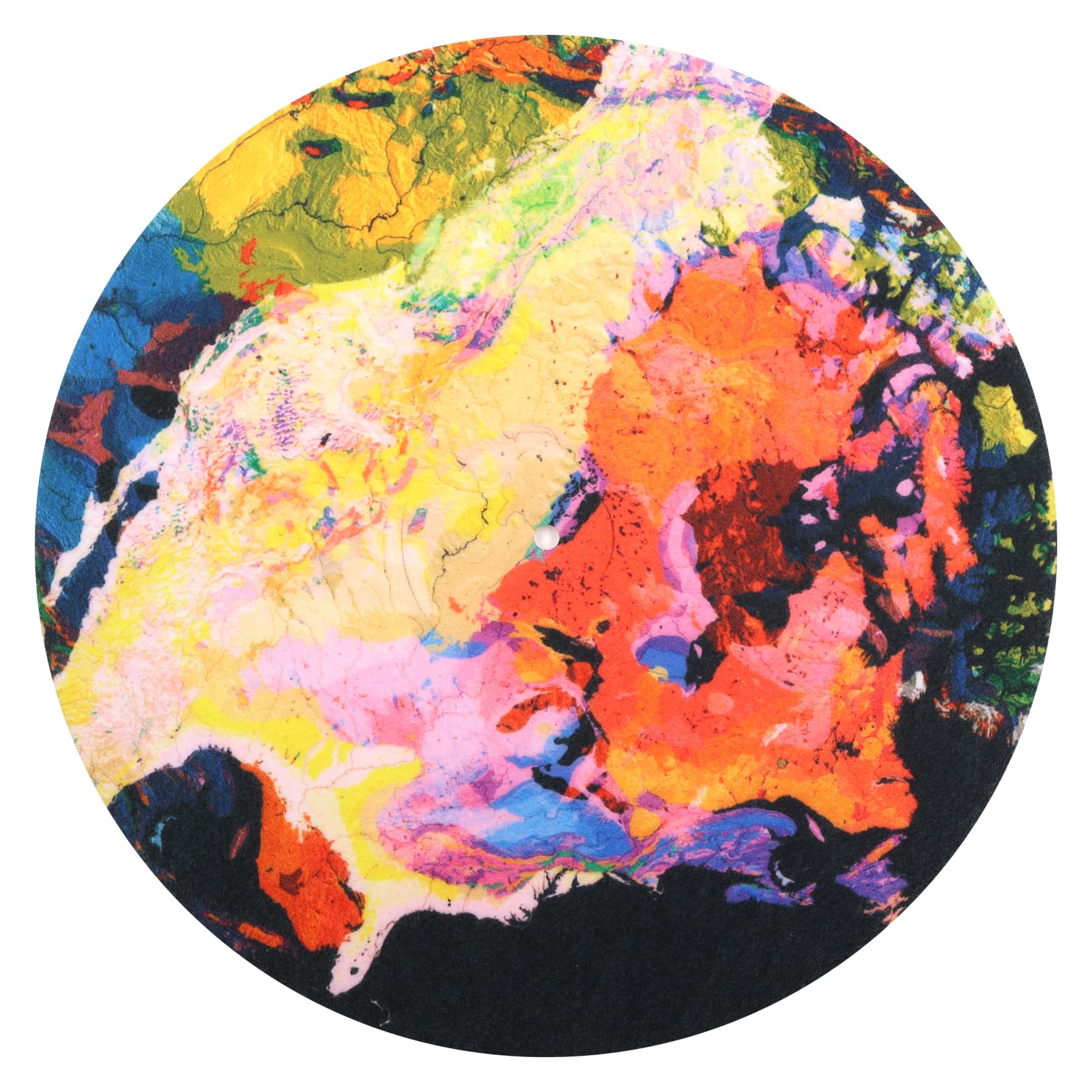 3mm Turntable Mat 12 Inch Slipmat Anti-Static for Viny Record Player High-Fidelity Audiophile Acoustic Sound Support (Mixed Color)