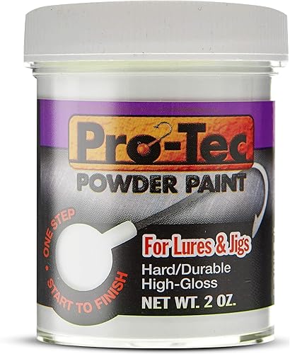 Vista 31 de Pro-Tec Pintura en Polvo para Jigs y Señuelos, Pintura para Señuelos de Pesca de Cabeza de Jig Resplandor verde brillante