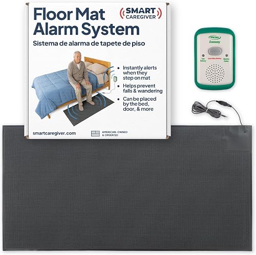 SmartCaregiver EFM7-SYS Floor Mat Exit Alarm for Seniors - Fall Prevention & Anti-Wandering System SmartCaregiver EFM7-SYS Floor Mat Exit Alarm for Seniors - Fall Prevention & Anti-Wandering System