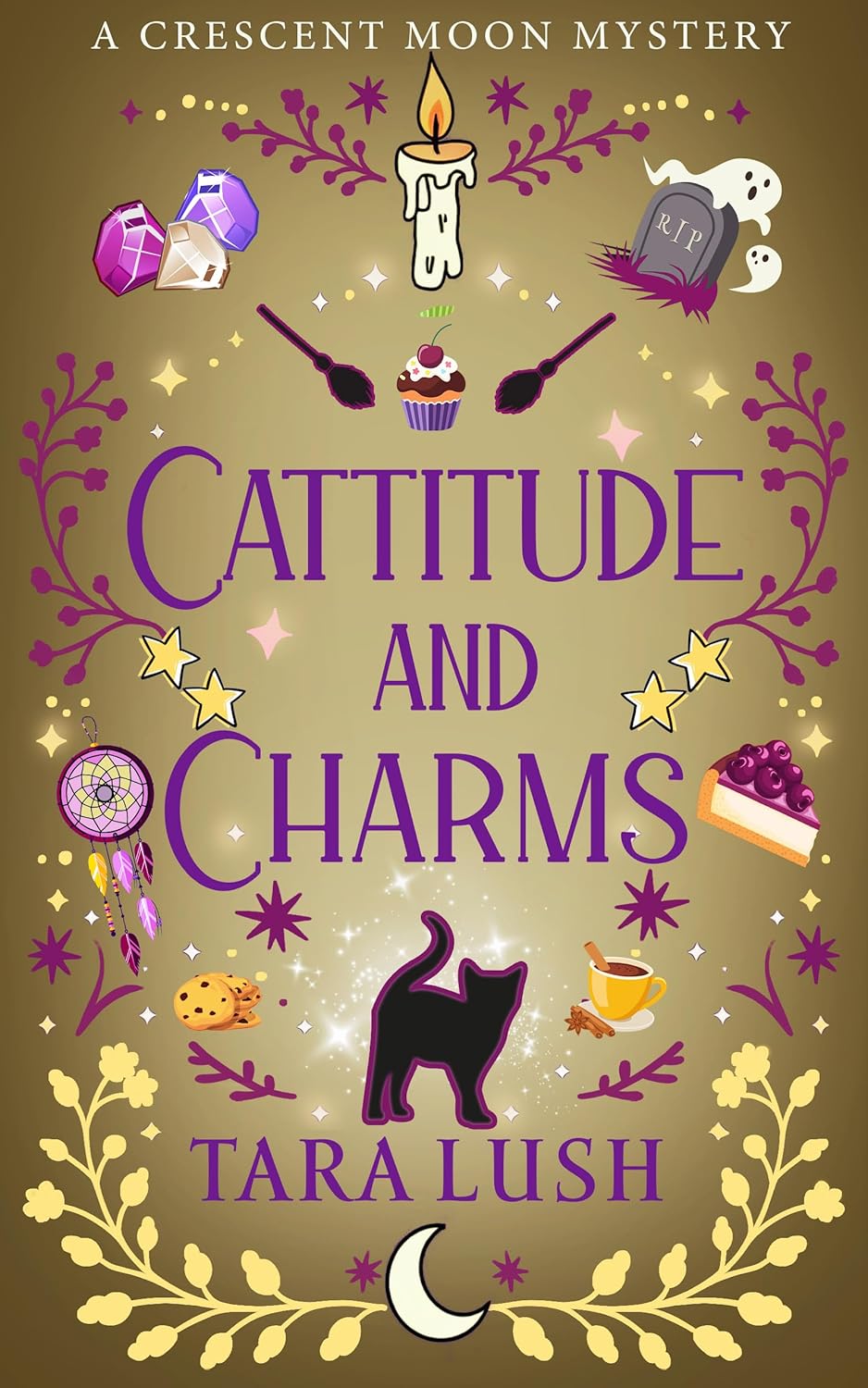 Cattitude and Charms (Crescent Moon Mysteries Book 4)      Kindle Edition