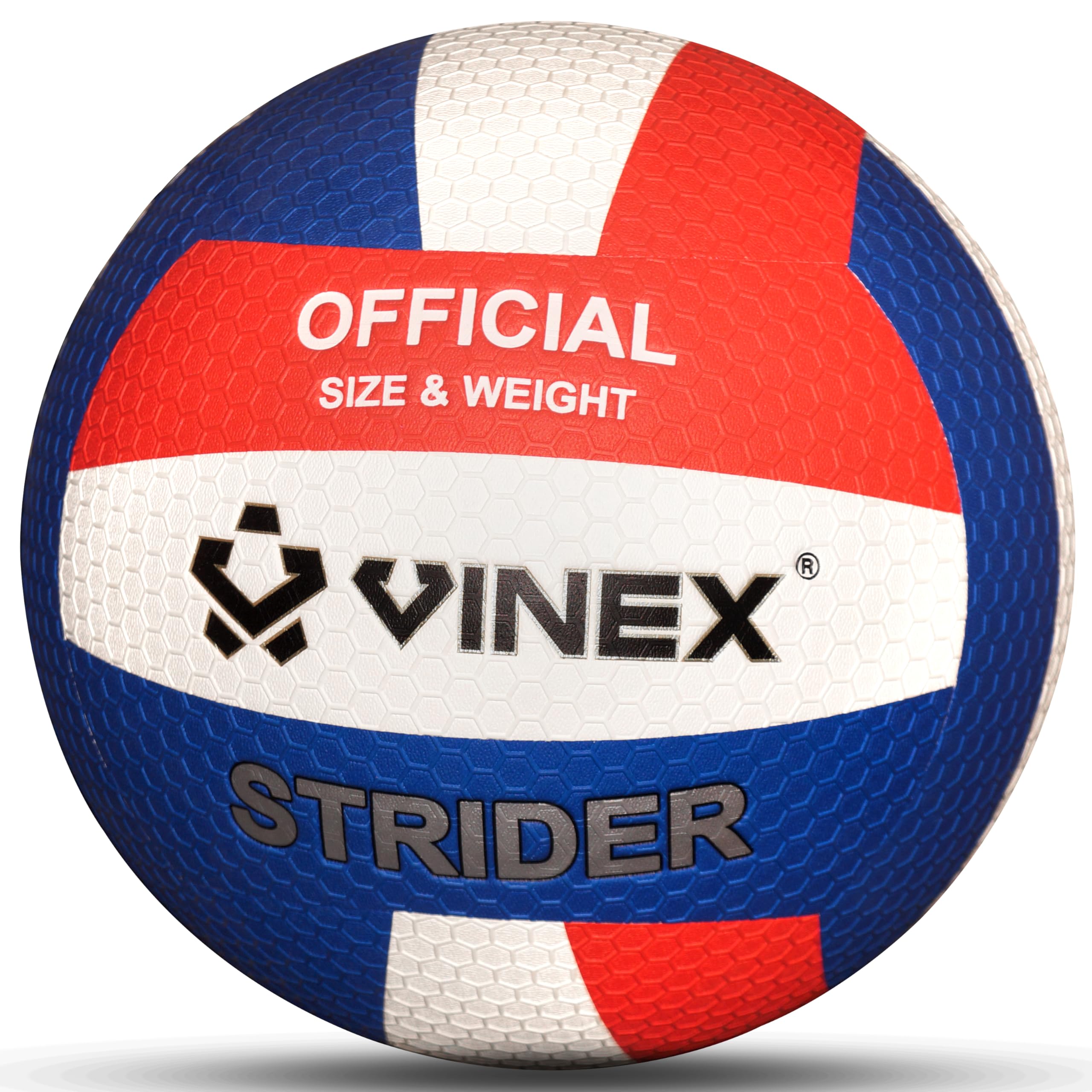 Vinex Volleyball Strider Size 5 – Pasted PU Training & Match Volleyball with Hexagonal Grip | Durable Butyl Bladder, Non-Slip, Wear-Resistant & Soft Touch-image-15