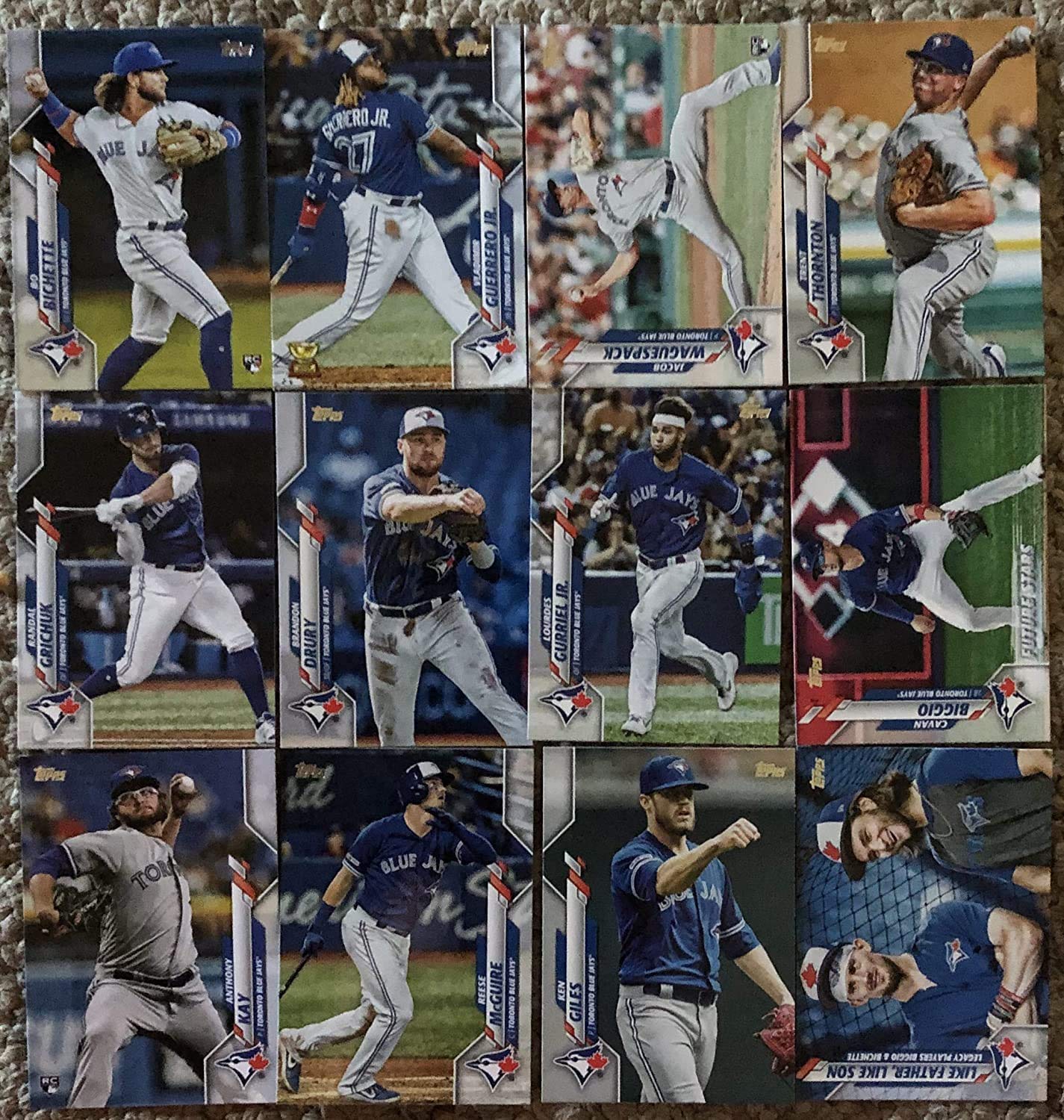2020 Topps Series 1 and 2 Toronto Blue Jays Team Set 24 CARDS Base Set  Includes Bo Bichette at Amazon's Sports Collectibles Store